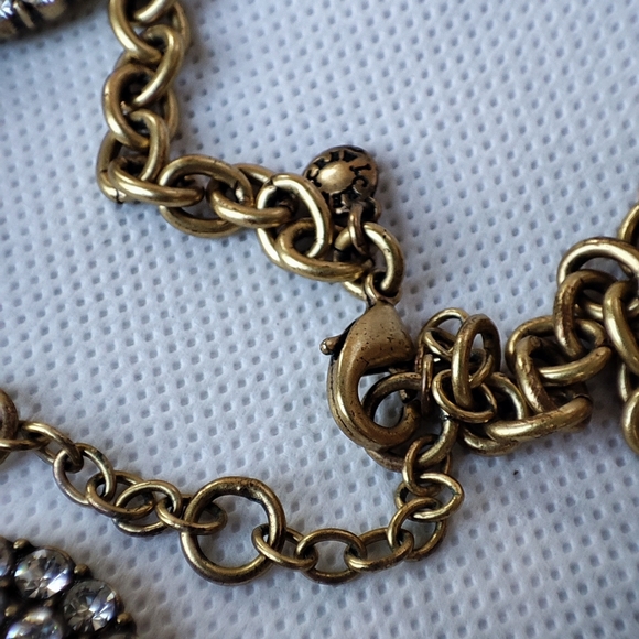 J. Crew Signed Lucite Faux Encrusted Teardrop Dramatic Statement Necklace EUC - Picture 6 of 14